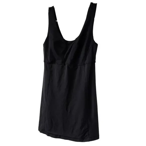 Lululemon Size 4 Black Tank Shirt Shapewear Compression Work out Athletic - Picture 2 of 7
